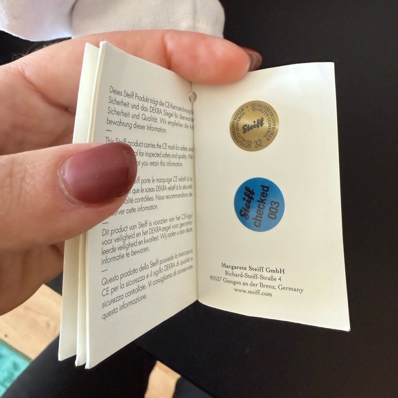 Steiff x The Peninsula Paris “GRACIE” Teddy Bear 13", Collectible, RARE, NWT - Picture 7 of 11